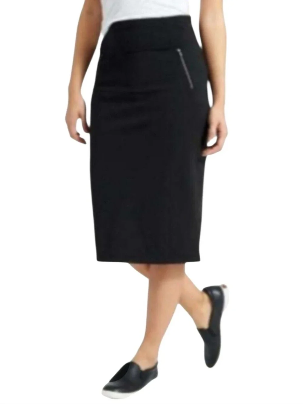 Women's Athleta Mod Metro Black Pencil Skirt Sz Medium